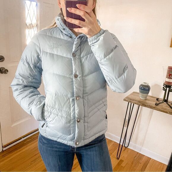 Vintage North Face 700 Down Puffer Jacket Nuptse Blue - Picture 1 of 11